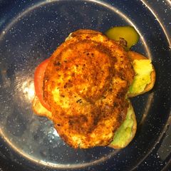 A picture of Avocado and egg toast.