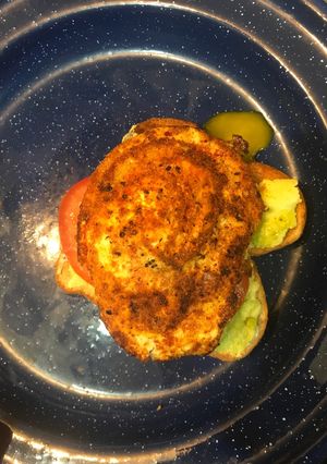 A picture of Avocado and egg toast.