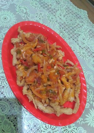 Foto resep (14). Jamur Krispy Asam Pedas