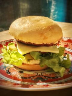 Una foto de Big Mac casero