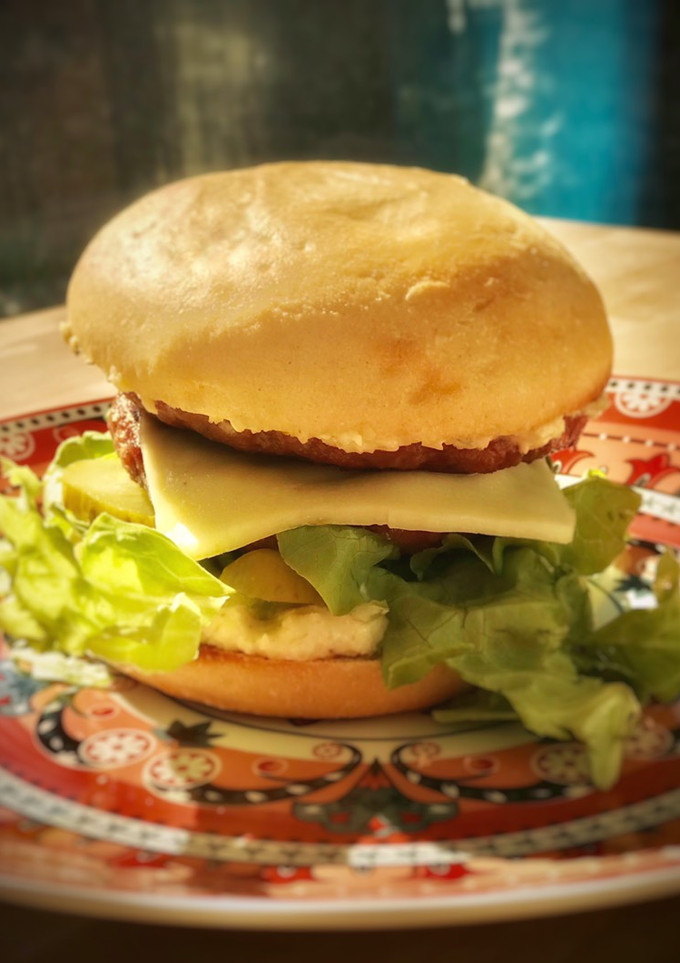 Una foto de Big Mac casero