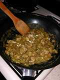 Cerdo en salsa de calabacita