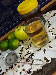 عکسی از دستور دمنوش پوست نارنگی و سیب