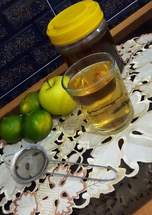 عکسی از دستور دمنوش پوست نارنگی و سیب