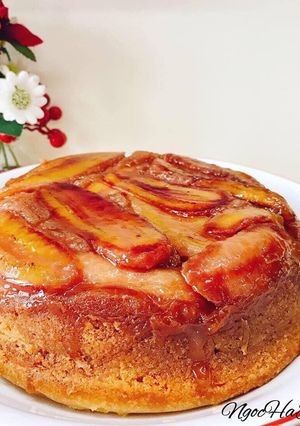 Hình của món Bánh chuối úp ngược.