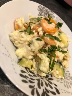 Une photo de Risotto de Poulet Courgette et carotte