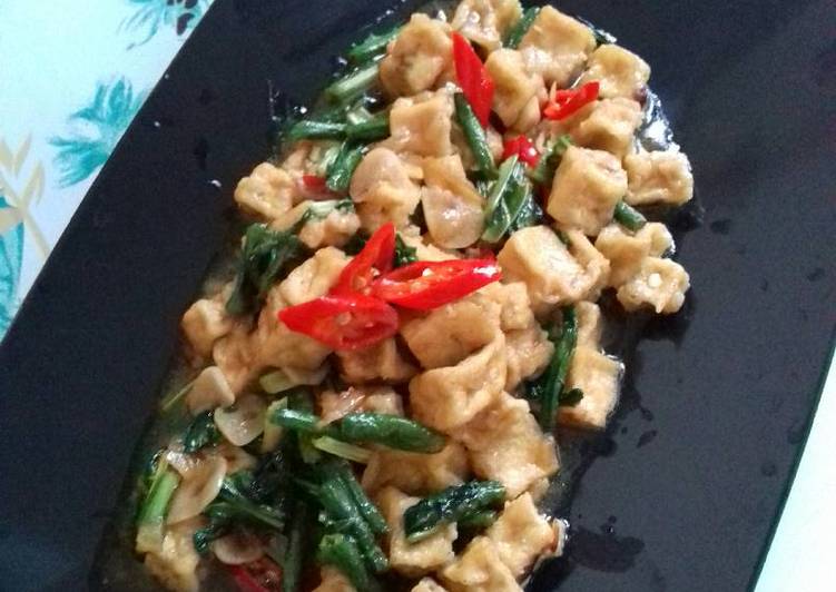 Tahu goreng saos Tiram