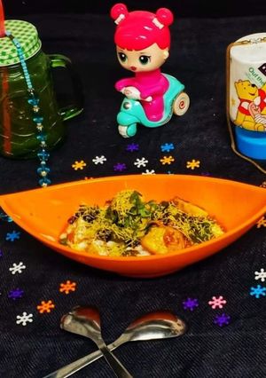 A picture of Chatpata Potato chaat.