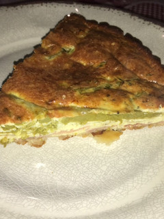 Una foto de Quiche de espárragos y jamón