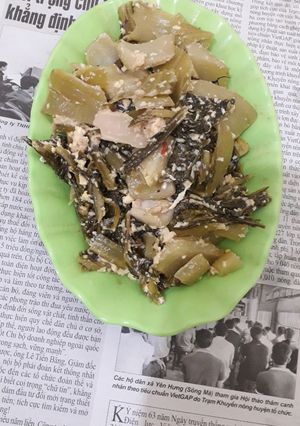 Hình của món Dưa chua xào trứng.