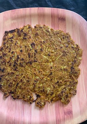 A picture of Whole wheat lauki thalipeeth.