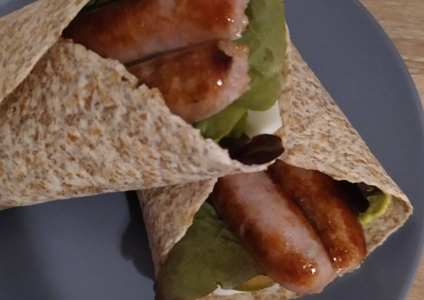 Fajitas con salchichas