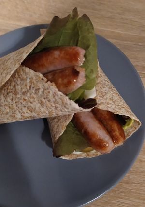 Una foto de Fajitas con salchichas
