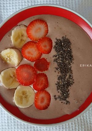 Foto resep Banana Strawberry Smoothies
