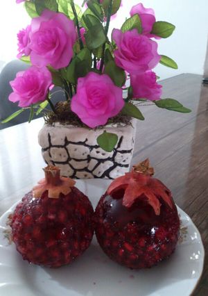 عکسی از دستور انار ژله ای خوشمزه