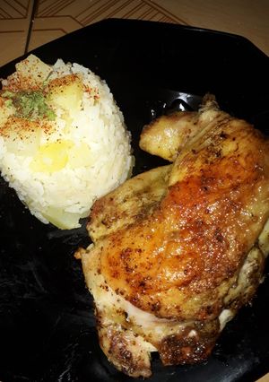 Una foto de Pollo a la mantequilla horneado
