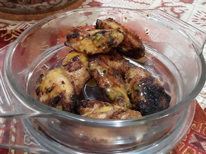 Resep Sayap Ayam Bakar saus Honey Mustard Anti Gagal