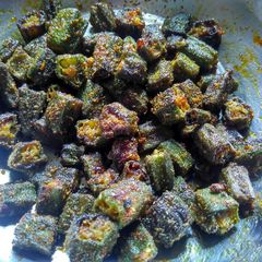A picture of Bhindi fry.