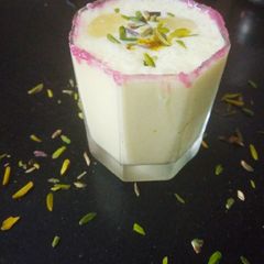 A picture of Kesar lassi.