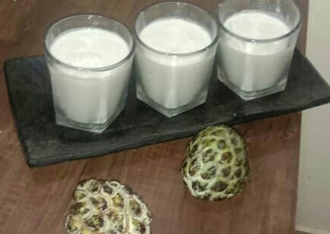 Steps to Make Favorite Custard apple milkshake