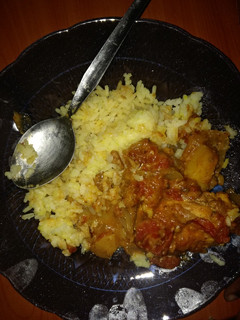 A picture of Chicken biryani.