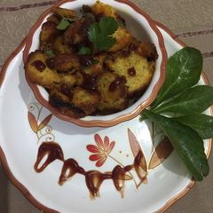 A picture of Masala bread.
