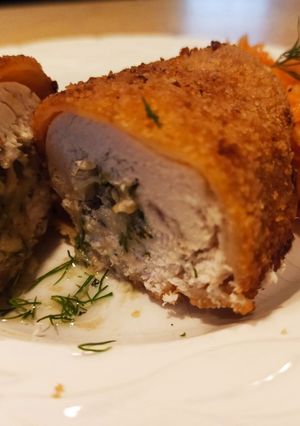 Zdjęcie przepisu Obiad - kotlet de volaille 🔥.