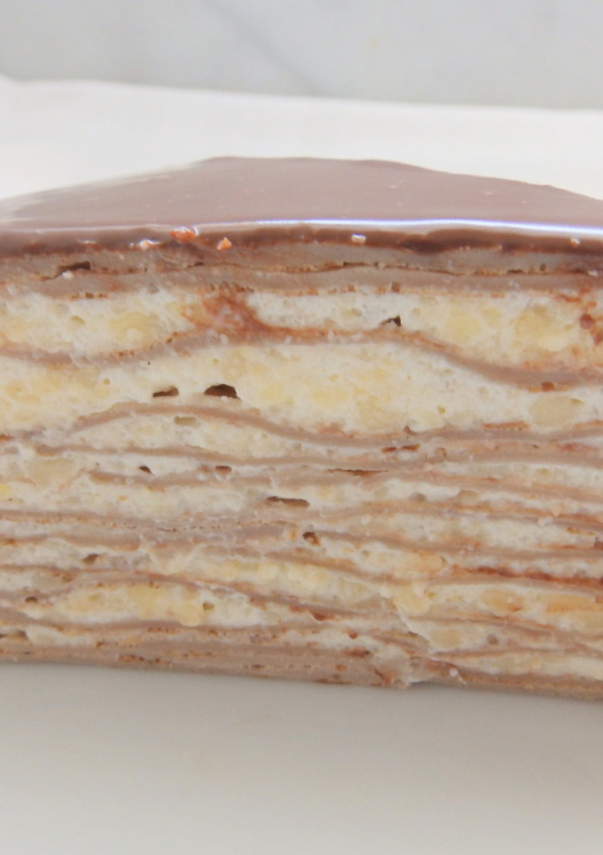 Una foto de Tarta del Día de la Madre: Milhojas de limón y chocolate
