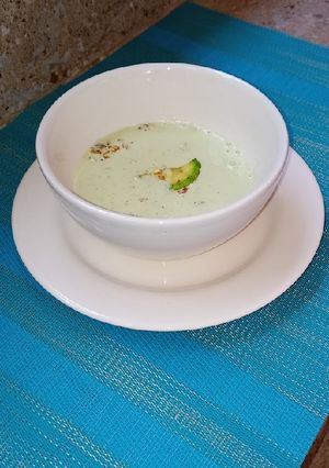 Una foto de Crema de guías, con salsa bechamel
