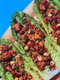 Sweet chili Turkey lettuce wraps
