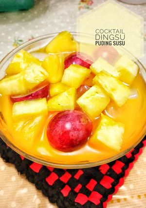 Foto resep Cocktail Dingsu (puding susu)