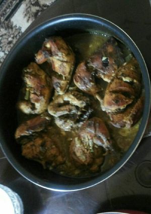 صورة لوصفة دجاج ب الزعتر