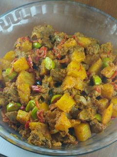 Foto resep Sambal goreng kentang pete ati ampela