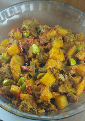 Foto resep Sambal goreng kentang pete ati ampela