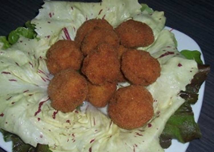 Polpette ceci e gamberi