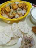 Vegetable paneer biryani