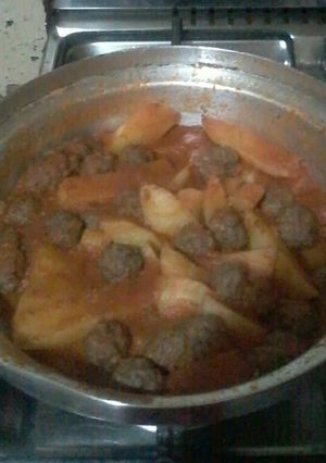 صورة لوصفة طاجن بطاطس بالكفته في الحله 😍😋