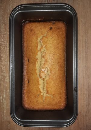 Una foto de Budín fit de avena, yogurt y chips de chocolate amargo
