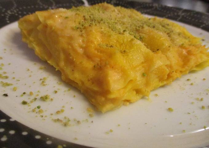 Lasagne con besciamella ala zucca