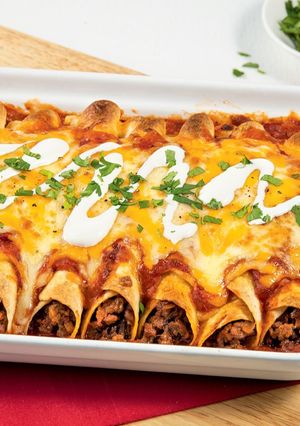 Une photo de Enchilladas au poulet