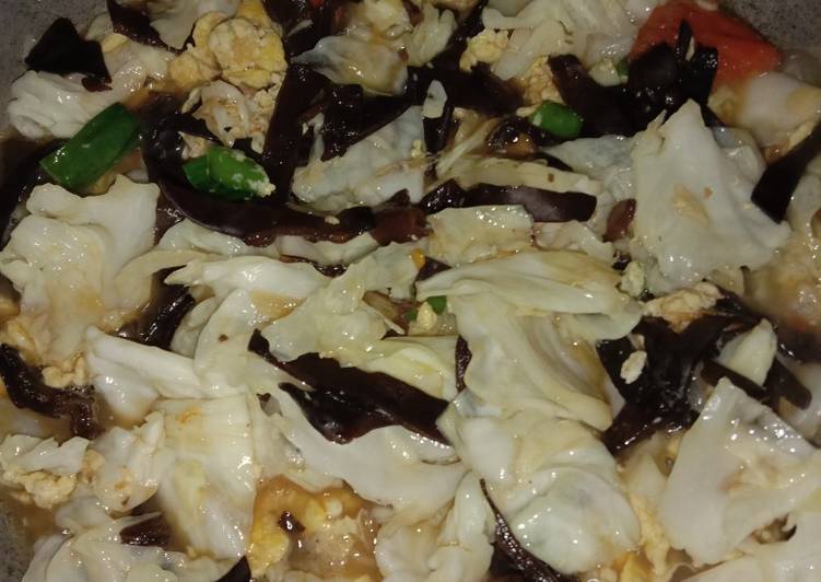 Resep Jamur KoLor (kol + telor) | Resep Membuat Jamur KoLor (kol + telor) Yang Enak Dan Lezat