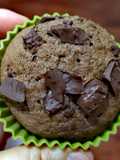 Cupcakes de plátano con cacao