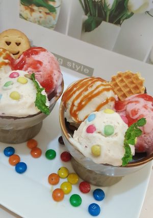 صورة لوصفة مثلجات بالفواكه الطبيعية 😍😋🍨🍦