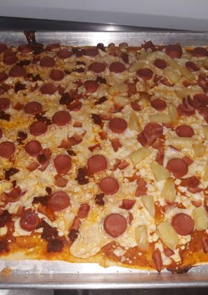 Una foto de Pizza