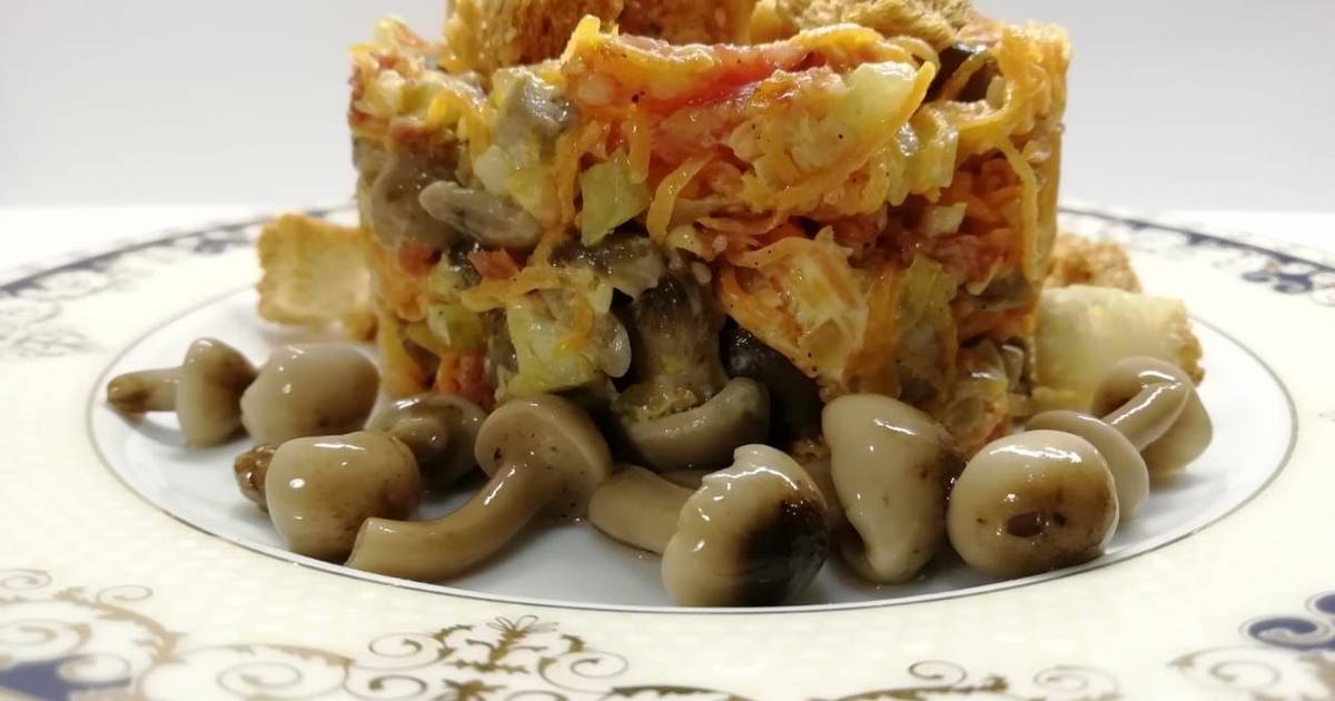 Салат катюша с курицей