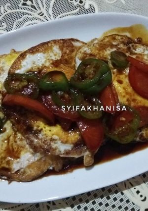 Foto resep Telur Ceplok Pedas Manis