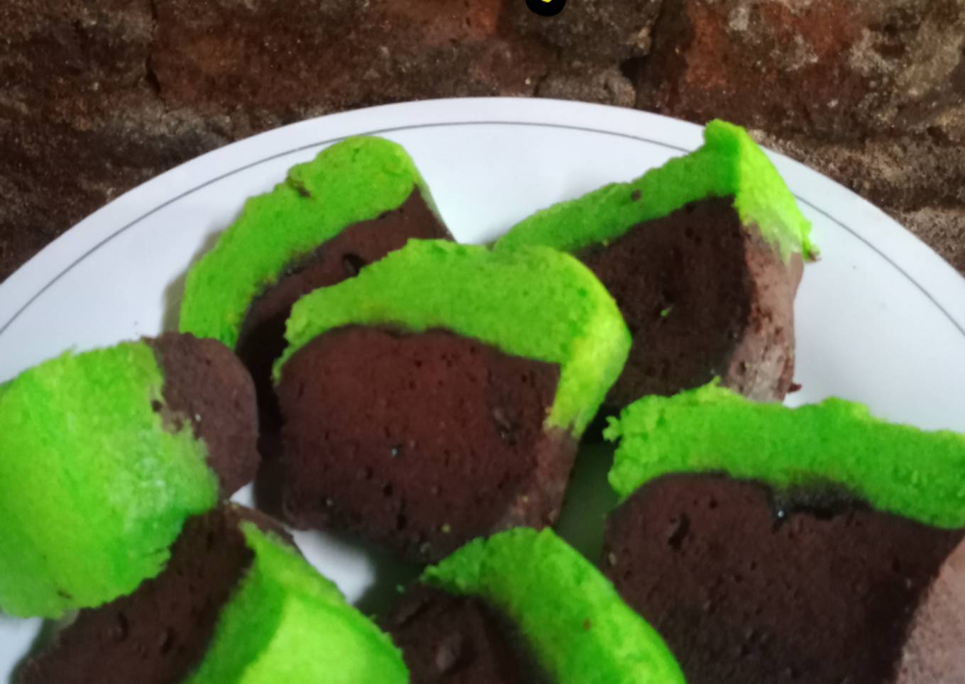 Brownies Coklat Pandan