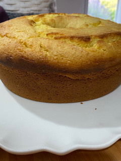 Una foto de Torta de naranja en la licuadora
