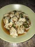 Spicy pork wonton soup