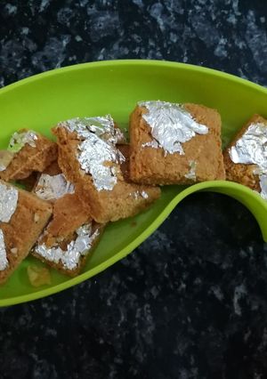 A picture of Besan ki Barfi.
